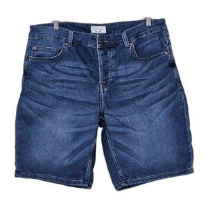 Only & Sons Shorts Mens 36 Blue Denim 10 In Inseam Jorts Cotton Stretch onsBULL